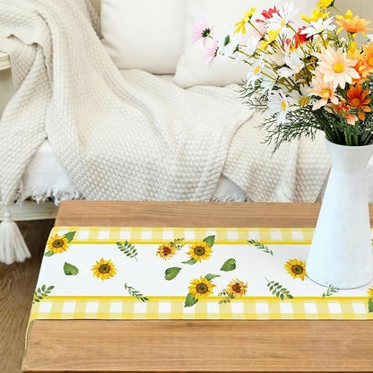 Sunflowers Summer Table Runner 13x90 Inch, Kitchen Dining Table Decoration - Image 9