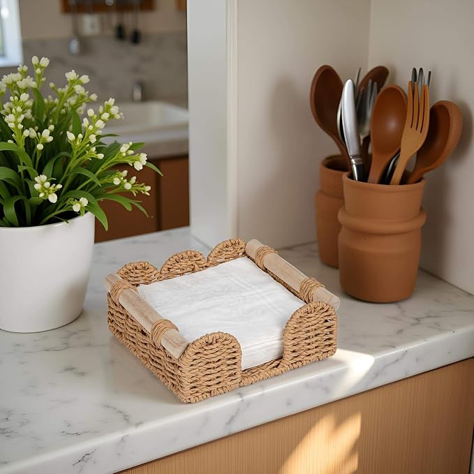 CubesLand Square Scalloped Napkin Holder - Image 7