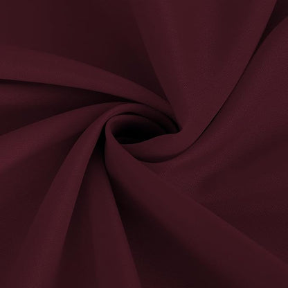 Fitable 6 Pack Burgundy Round Table Clothes - 90 Inches in Diameter - Stain Resistant and Washable Tablecloths, Polyester Fabric Table Covers for Wedding, Party, Banquet, Gathering