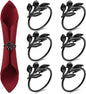 WILLBOND Leaf Napkin Rings Holders Fall Party Napkin Rings by Willbond+Technology+Limited