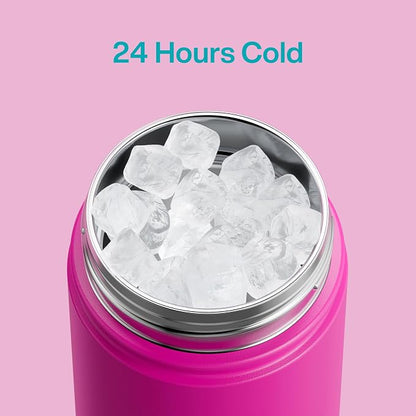 Kids Insulated Water Bottle - 12oz Stainless Steel Water Bottle with Dual Spouts - Image 4