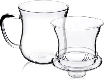 CNGLASS Glass Tea Cup with Removable Infuser and Lid, 10oz Thickened Glass - Image 7