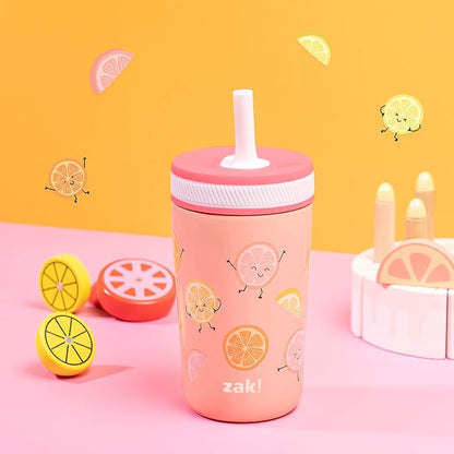 Zak Designs Happy Fruit Kelso 12oz Stainless Steel Leak-Proof Toddler Cup - Image 3