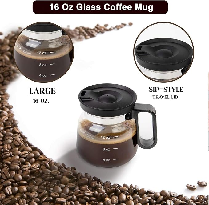 16 Oz Coffee Pot Mug, Mini Coffee Pot Cup, - Image 7