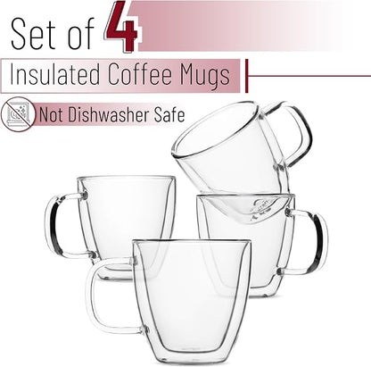 BTaT- Double Walled Espresso Cups, 5 oz, Double Wall Insulated Espresso Cups - Image 2