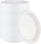 400 Count Disposable 7 Inch White Plastic Plates by PLASTICPRO