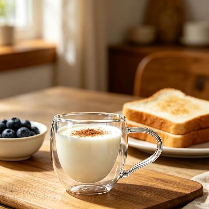 CNGLASS Double Wall Glass Coffee Mugs - Image 7