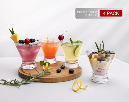 Martini Glasses Set of 12, 8oz Coupe Cocktail Glasses - Image 5