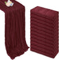 12 Pack Burgundy Cheesecloth Table Runner 35 x 120 Inch | Boho Gauze Cheese by Pepmily