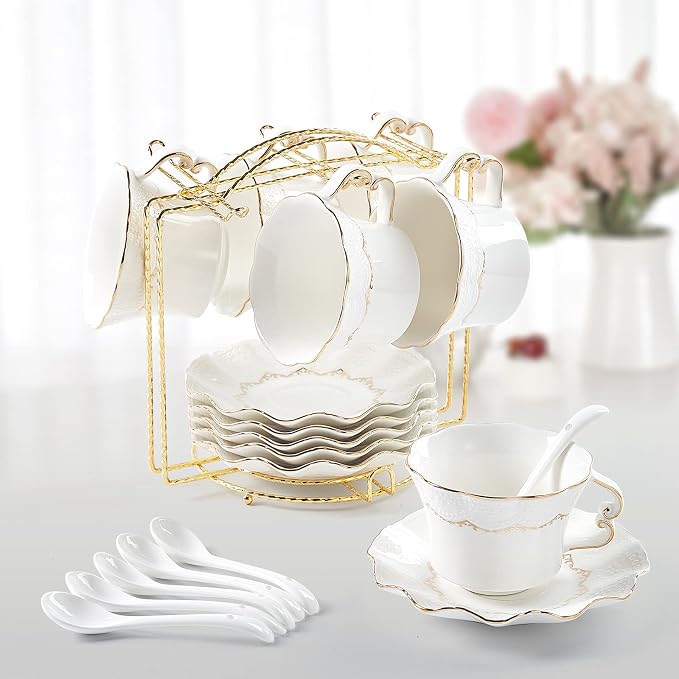 DUJUST Tea Cups and Saucers by DUJUST