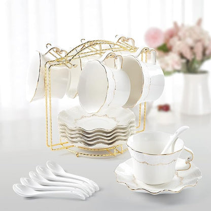 DUJUST Tea Cups and Saucers by DUJUST