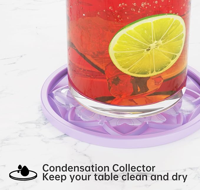 HFHOME Silicone Coasters Set for Drinks - Image 7