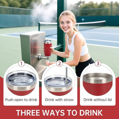 IEOVIEE 32 Pack 20oz Stainless Steel Insulated Bulk Tumblers - Image 7
