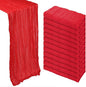 12 Pack Red Cheesecloth Table Runner 10Ft Gauze Cheese Cloth Table Runner by Heneger