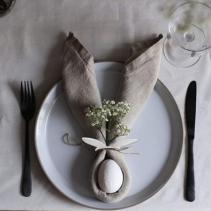 wonlex Easter Napkin Rings Set of 6, Dinner Party - Image 5