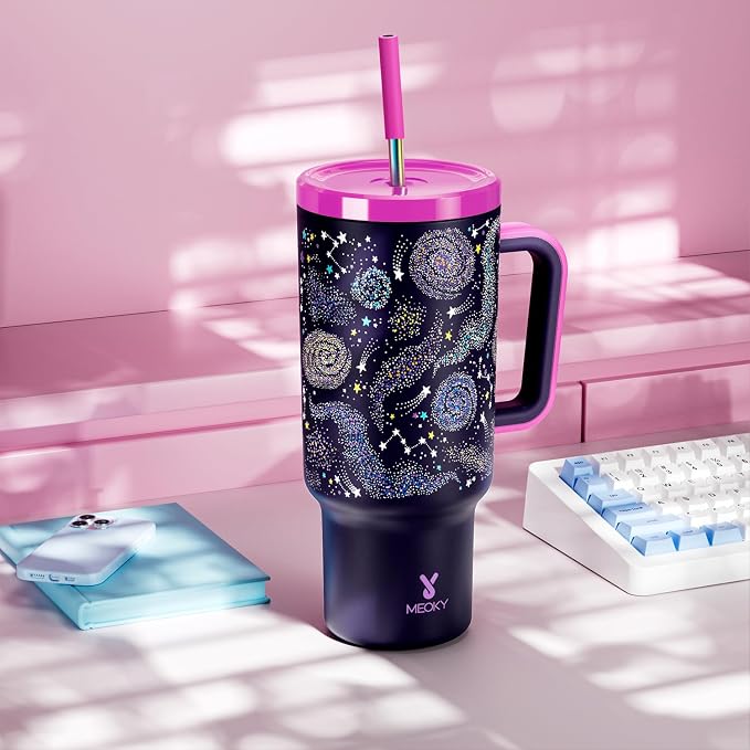 Meoky Glow in the Dark Tumbler: 40 oz Tumbler - Image 7