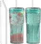 JunVpic Glass Coffee Tumbler, 20 oz Glass Cup by Junvpic