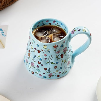 Ceramic Coffee Mug, 20oz Blue Large Mugs - Image 4