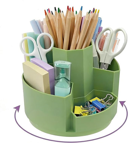 Pencil Pen Holder Desk Organizers Green Desktop Storage Stationery Supplies by Saikvi