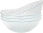 Vikko Soup Bowls, 6.25 Inch Salad Bowls, Glass Soup Bowls, Elegant Textured by Vikko