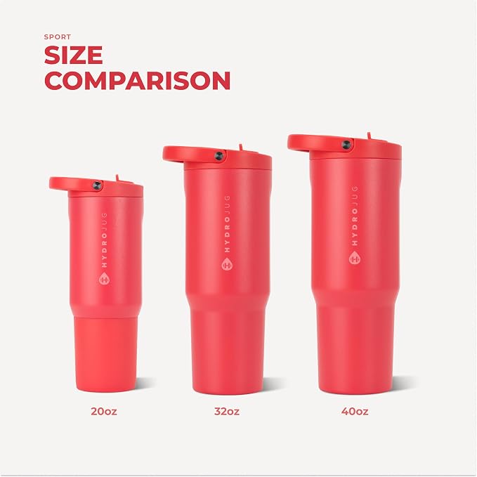 HydroJug Sport 32 oz Insulated Stainless Steel Water Bottle, Fruit Punch - Image 5