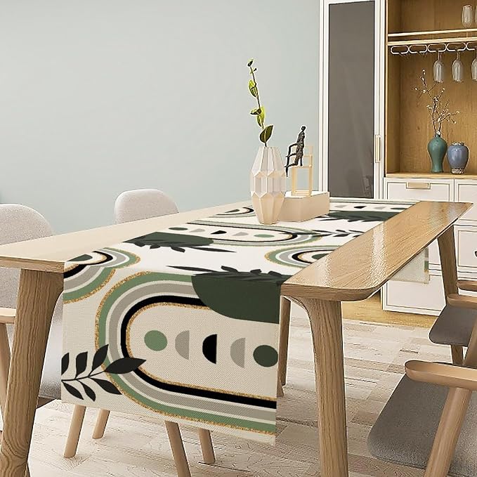YCness Mid Century Boho Table Runner - Image 3