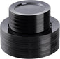 BESTSTAR 100PCS Black Plastic Plates Set | 50 10.25 inch Dinner Plates and 50 by BESTSTAR