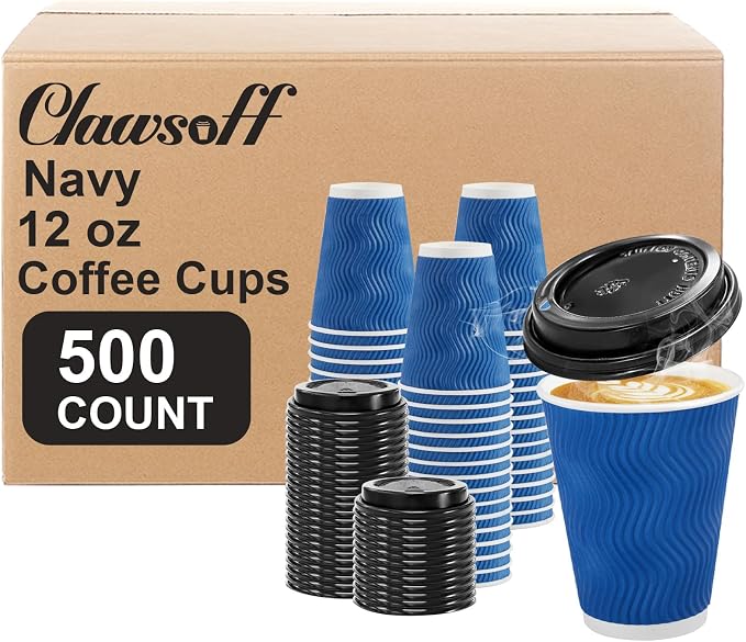 Clawsoff 500 Pack 12 oz Coffee Cups by BuyNow