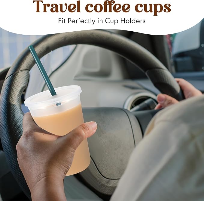Lounsweer 15 Pcs Clear Reusable Cups - Image 5