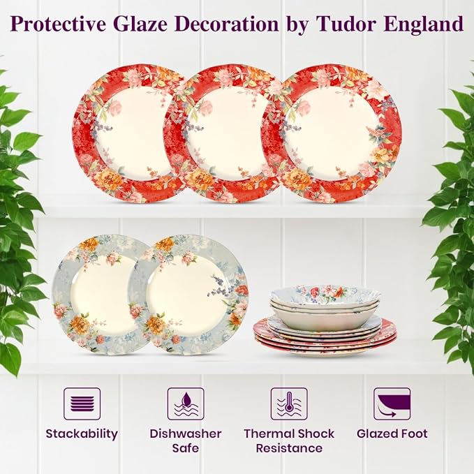 12-Piece Porcelain Dinnerware Set - Image 6