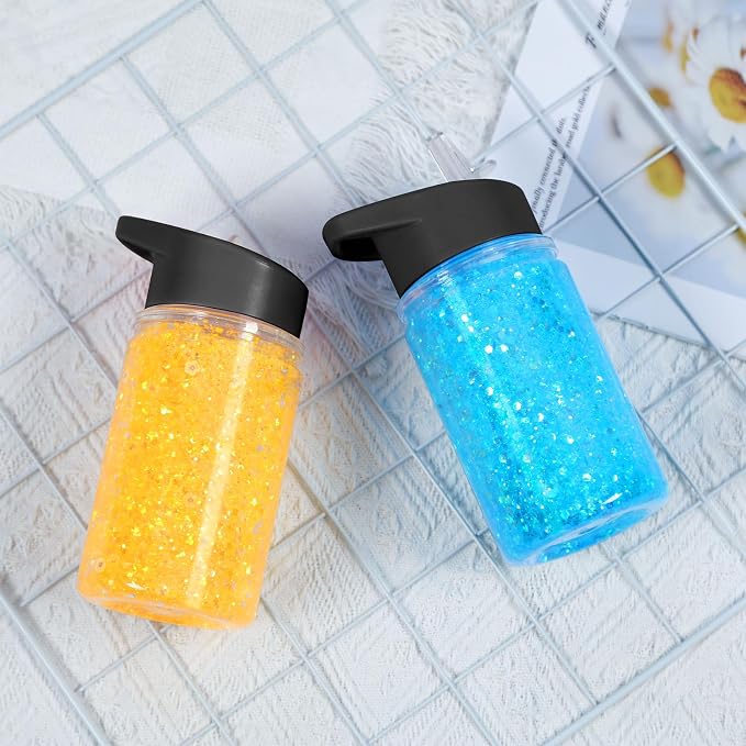 4 Pack 10 Oz Kids Snow Globe Tumbler Cups, Double Wall Snowgloble Kids Water - Image 5
