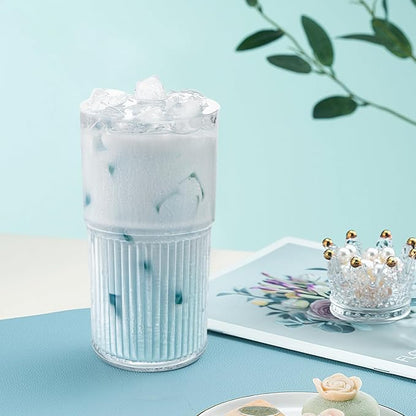 Luiaiog 18.5oz Glass Cups with Lids and Straws - Image 5