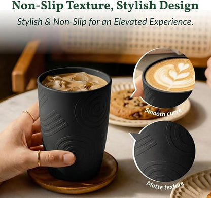 Homienly Wheat Straw Drinkware 12oz Unbreakable Drinking Glasses 6-Piece - Image 3