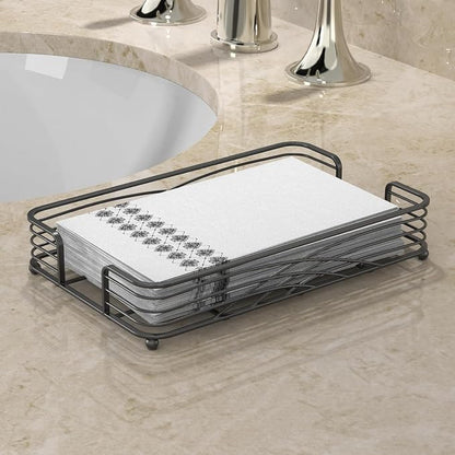 Guest Hand Towel Holder for Bathroom, Powder Room & Vanity Use - Image 2