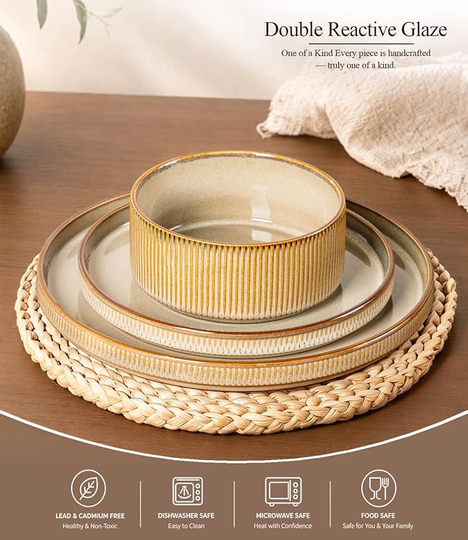 GBHOME Stoneware Dinnerware Sets - Image 3