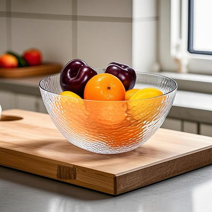 4 Pack Clear Plastic Serving Bowls, 135 OZ Large Round Plastic Bowls, 10 Inch - Image 9
