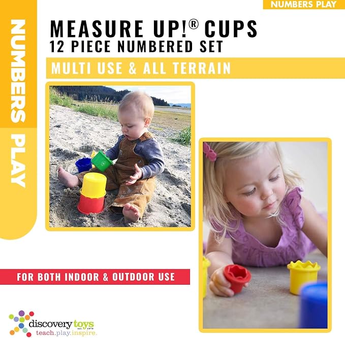Discovery Toys Measure UP! Cups | Educational Stacking & Nesting 12 Piece - Image 3