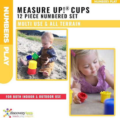 Discovery Toys Measure UP! Cups | Educational Stacking & Nesting 12 Piece - Image 3