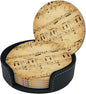 6 Pcs Leather Coasters for Drinks by Famame