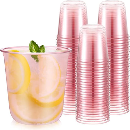 Ziliny 50 Pcs 50 Pcs Disposable Stemless Glasses 12oz Crystal Plastic Wine by Ziliny