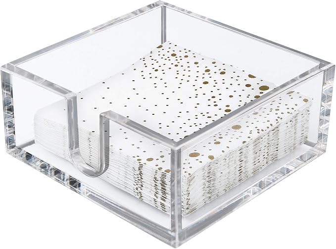 LotFancy Napkin Holder, Acrylic Cocktail Napkin Holder - Image 7