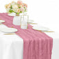 Cheesecloth Table Runner 10FT Dusty Rose Runner by Sunnyline