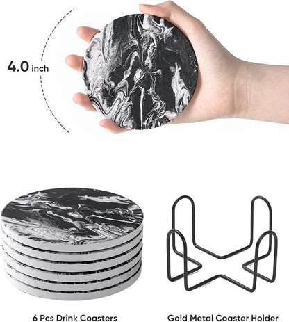 LIFVER Coasters Set of 6, Coasters - Image 3