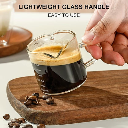 PARACITY Espresso Measuring Cup, 2.5 oz Double Spout Glass - Image 4