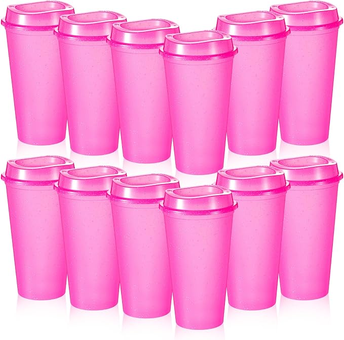 FillTouch 12 Pcs 16 oz Reusable Coffee Cups by FillTouch