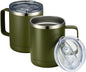 MEWAY 12oz Coffee Mug With Handle 2 Pack Bulk, Stainless Steel Insulated Travel by MEWAY