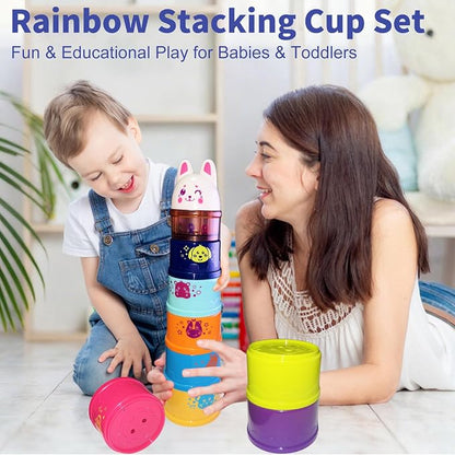 WEEJOYGAM Stacking Cups Baby Toys 6-12 Months, Stacking Toys - Image 5