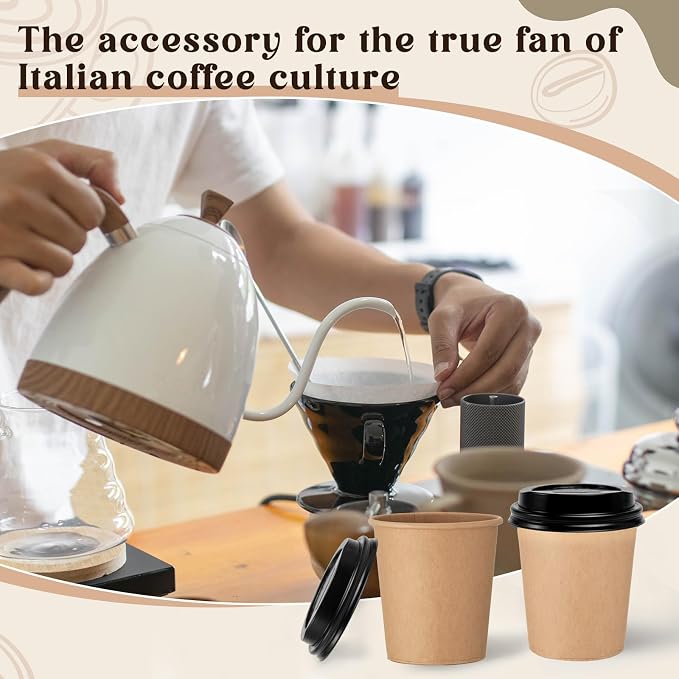 100 Sets 8 oz Disposable Espresso Cup - Image 5