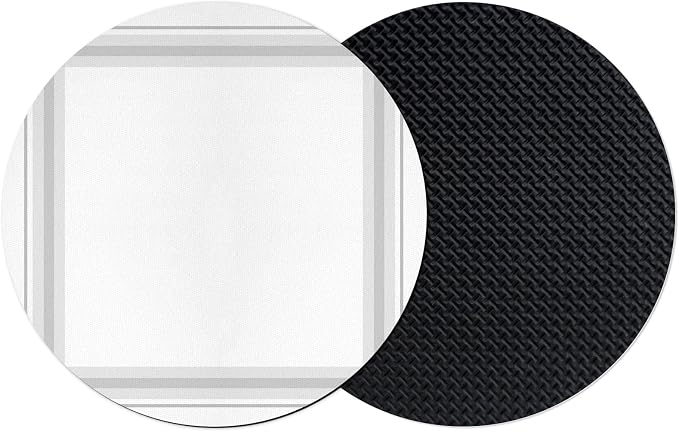 Gray Grid Lines Coasters Set of 2, Absorbent Coasters by Unknown
