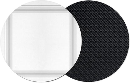 Coasters Set of 2, Modern Minimalist Stripes Pattern Absorbent Cup Coaster by Unknown